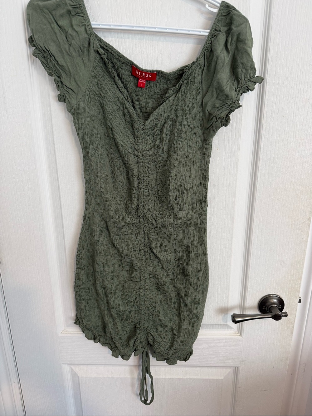 Guess Olive Green Mini Dress